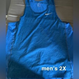 Men’s Nike blue workout tank top